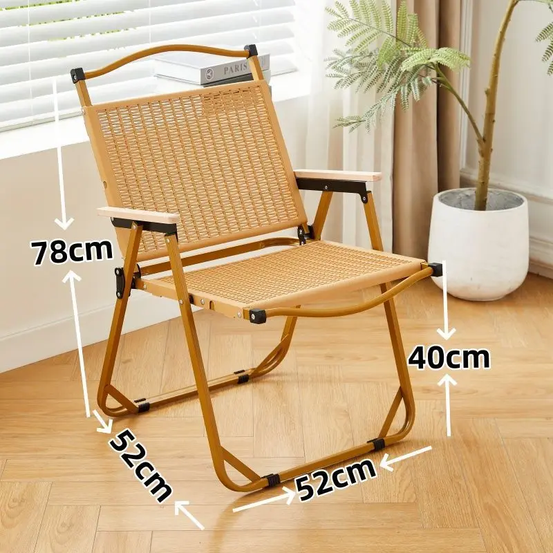 Durable Iron Steel Portable Outdoor Folding Chair Modern Design for Beach Picnic Fishing Camping Hotel Gym Bedroom School Use  ك