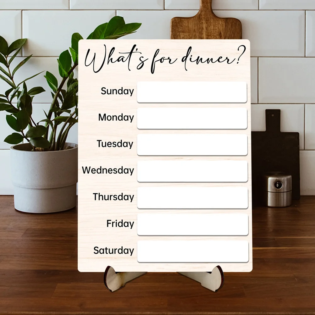 1 Zestaw Magnetyczna Tablica Menu Kuchenna na Lodówkę Tablica Suchościeralna Planer Tygodniowy Menu Arkusz Menu Organizer Domowy Artykuły Gospodarstwa Domowego