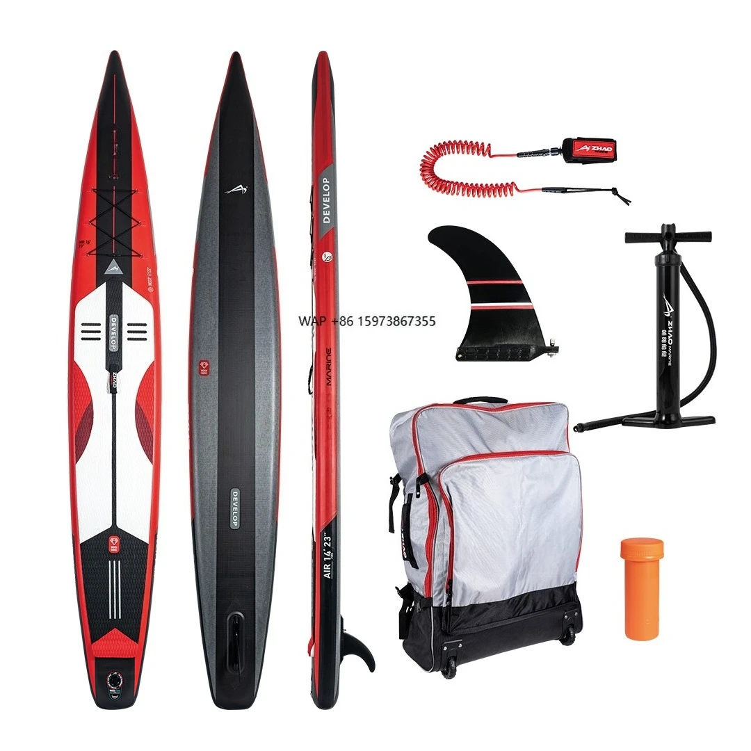 

Surfing Racing sup Board Double Layer Stand up Paddle Board Water Sports Inflatable Race Surfboard
