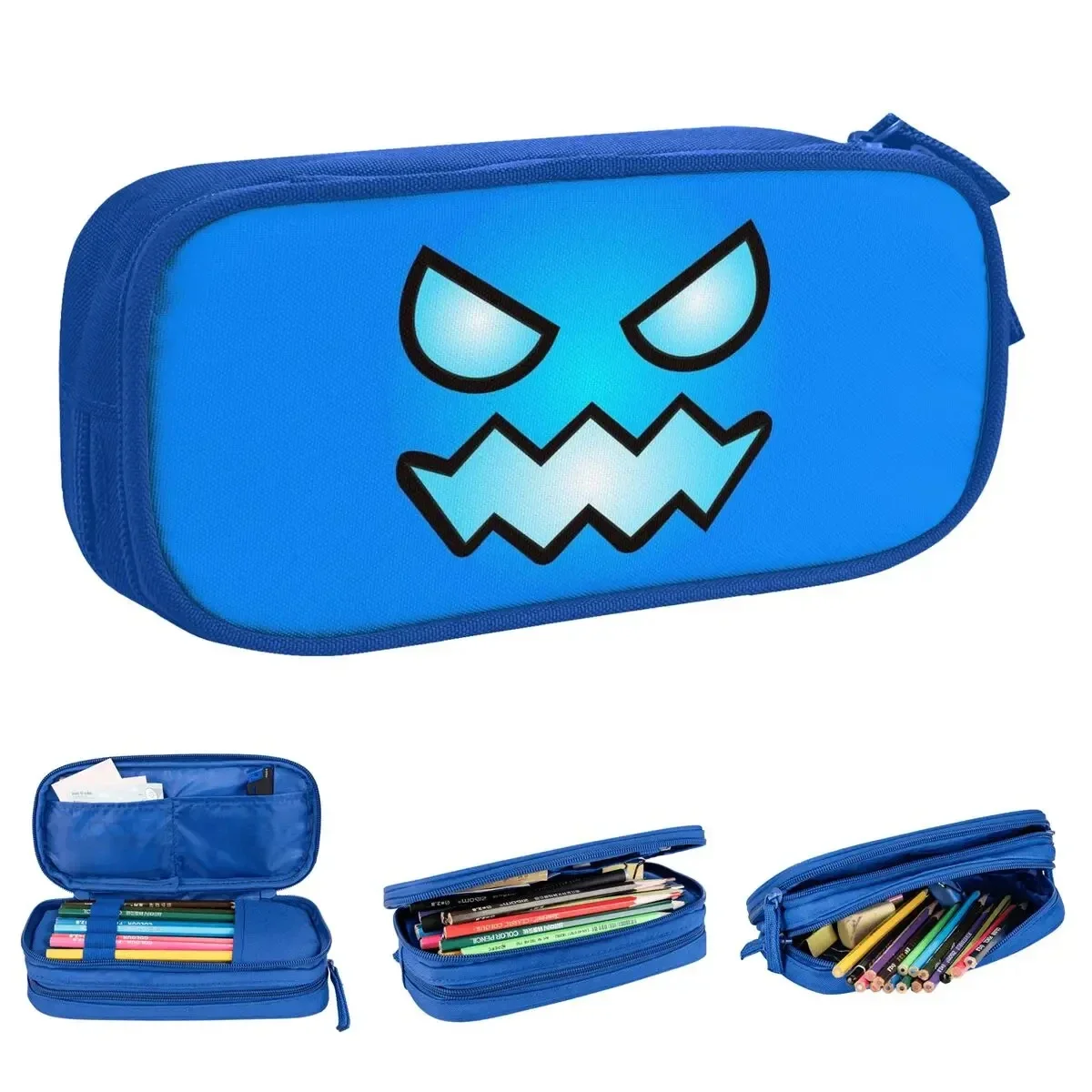 

Geometric Dash Games Video Game App Pencil Case Geometry Dash Pen Box Bags for Student Big Capacity Students School Pencilcases