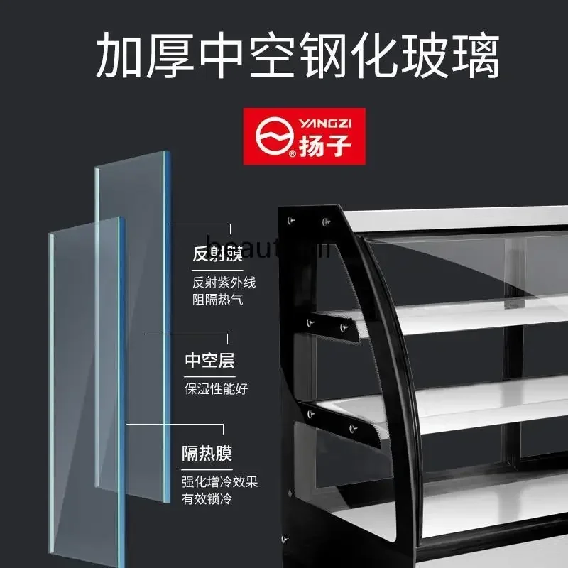 E132 أطباق باردة مكونة من 3 طبقات تعرض خزائن حفظ الطعام الطازجة المبردة التجارية وخزائن كارت الشواء ورقبة البط المطبوخة