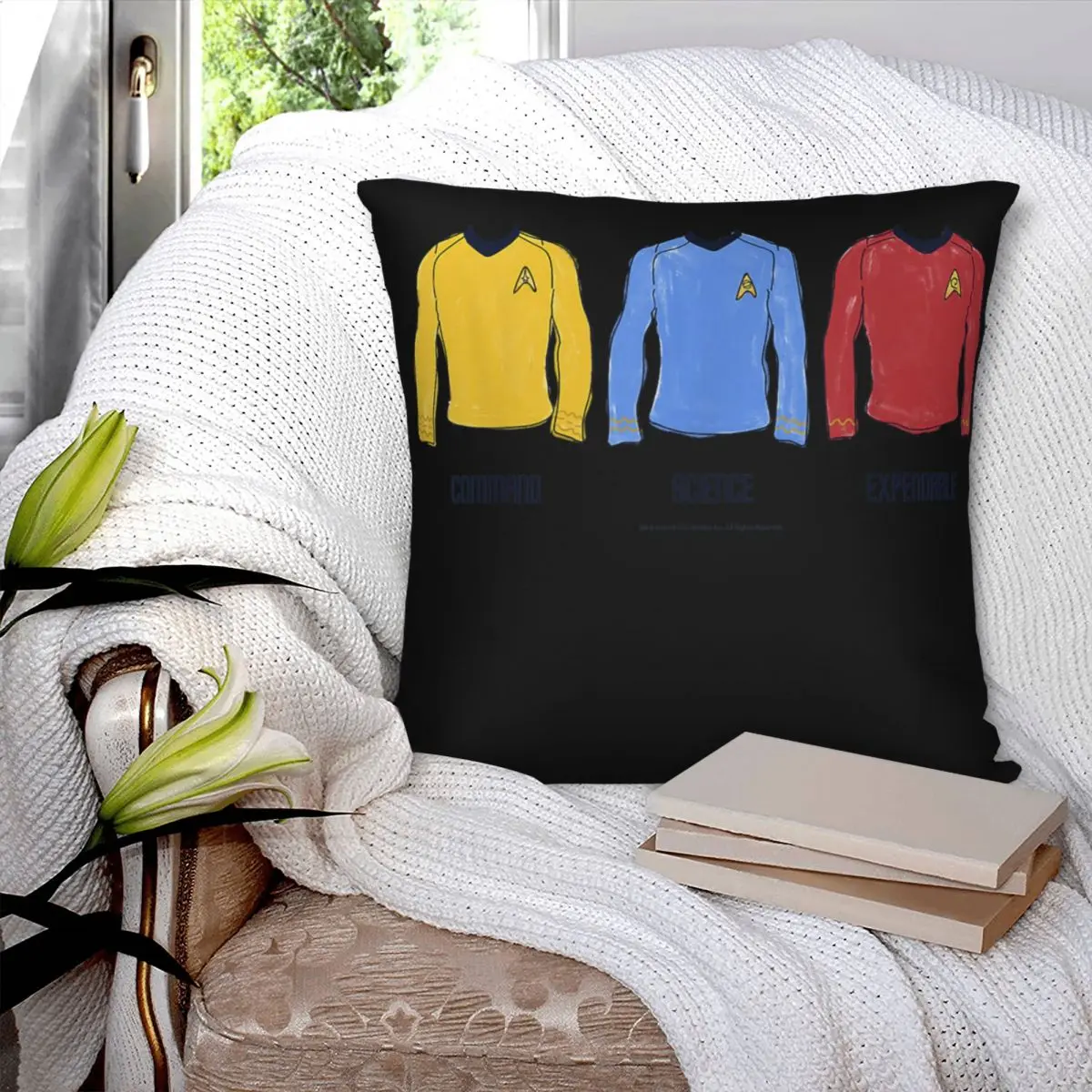 Divisions Of Rank Crew Shirts Square Pillowcase Polyester Pillow Cover Velvet Cushion Decor Comfort Throw Pillow for home sofa