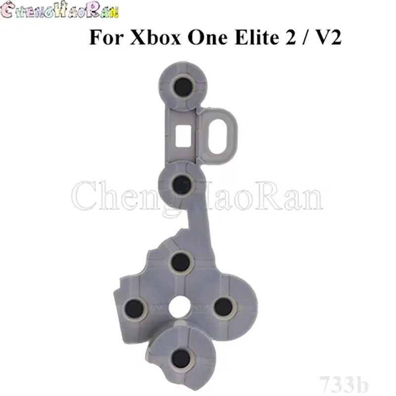 1pcs sem fio controlador de borracha condutora para xbox um s magro x/série um s x/elite v1 v2 gamepad silicone chave botão d almofada