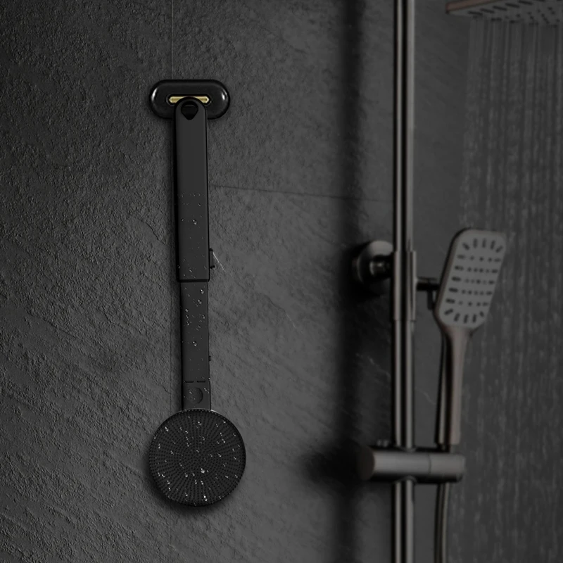 جهاز تنظيف الظهر بالاهتزاز من BAAG مع مقبض قابل للسحب، وفرشاة جسم من السيليكون قابلة لإعادة الشحن، وفرشاة حمام منزلية