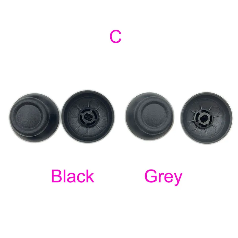 30 قطعة باللون الأسود والرمادي لجهاز بلاي ستيشن 4 PS4 Pro غطاء عصا التحكم المطاطية النحيفة لـ Dualshock 4