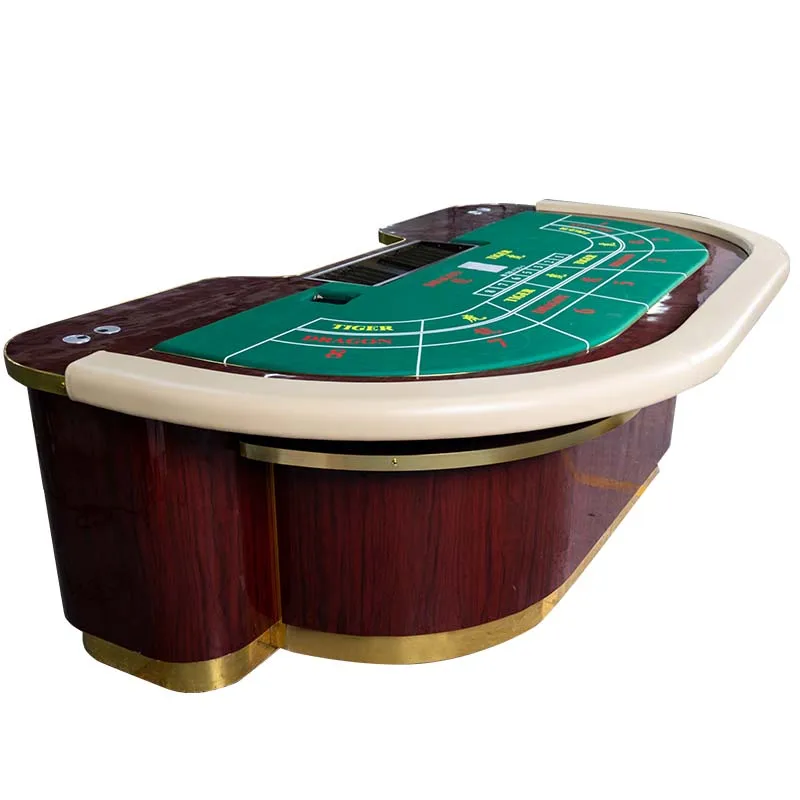 Factory Made Strictly Checked Casino Poker Table Gambling Professional Custom Baccarat DragonTiger Table