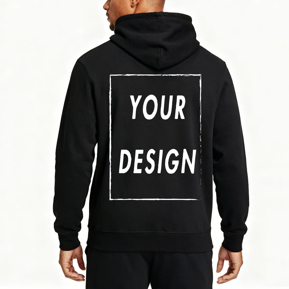 Customized Hoodies For Men And Women Long Sleeved  High Quality Hooded DIY Photos Or Text Thick Hoodies Shipped From US