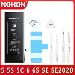 NOHON High Capacity Battery For iPhone 5 6 6S SE SE2 6G 6GS SE 2016 SE2020 6 Replacement Lithium Polymer Mobile Phone Batteries