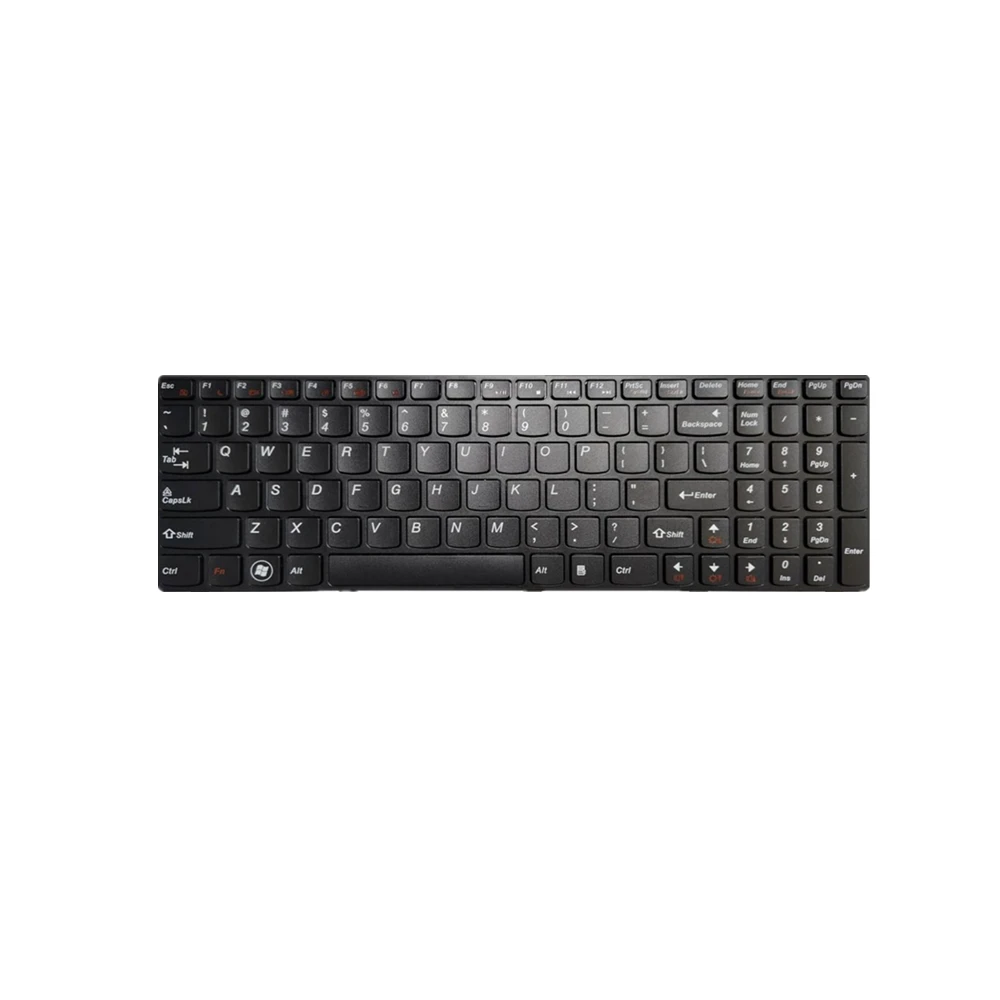 New Replacement Laptop Keyboard For LENOVO V570 V570A V570C V570G V585 Colour Black With Grey Frame US English Layout