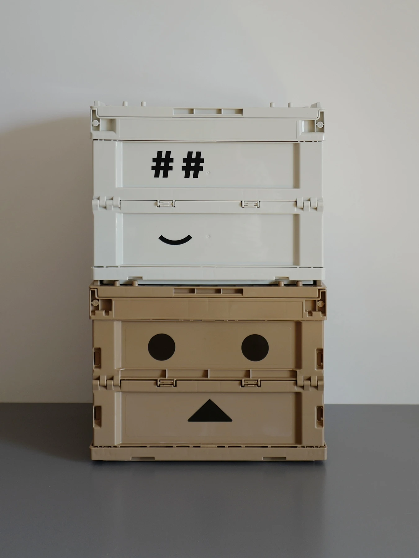 Smiley Folding Storage Box Storage Organizing Box Color Cartoon Cute Car with Cover