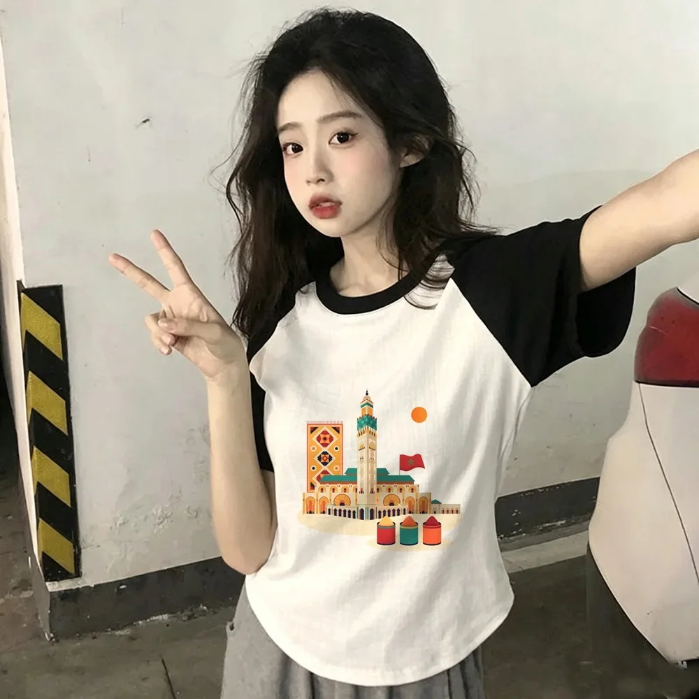 Maroc Morocco tshirt shoujo aesthetic harajuku jojifuku t shirt y2k alternative  aesthetic summer grunge