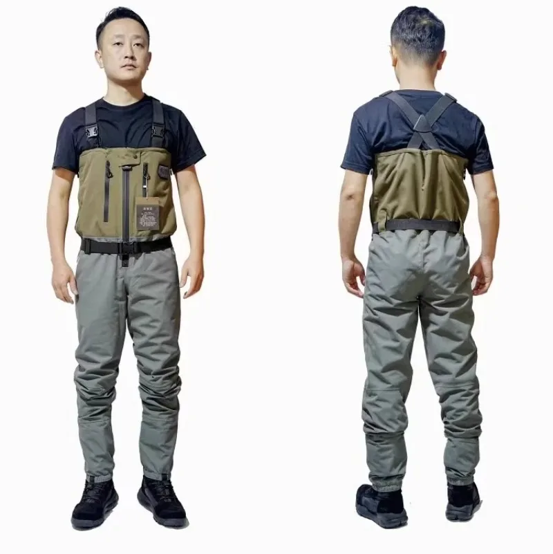 Wading pants fit compact and docile, lightweight thermal insulation split Luya special for fly fishing