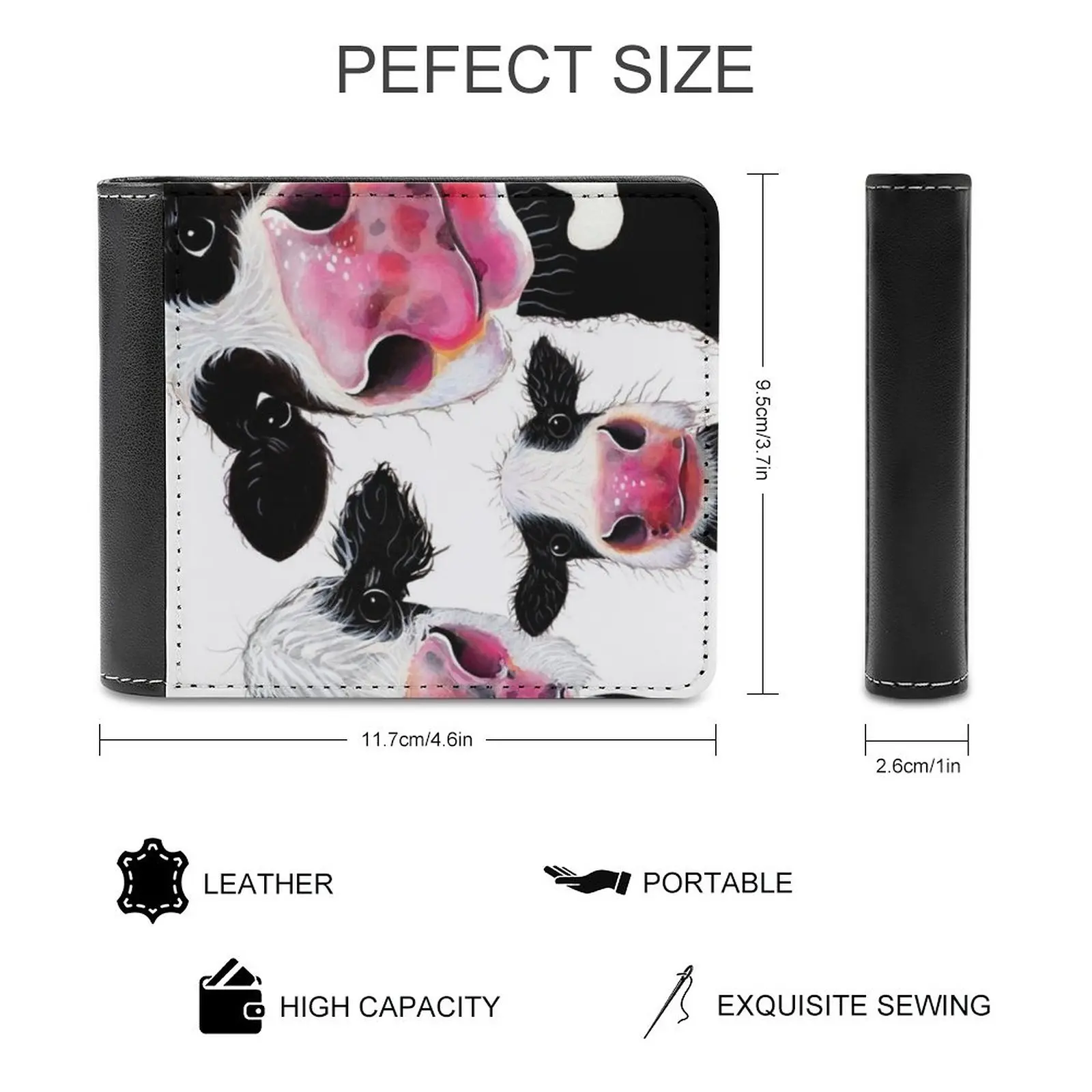 Sweet Bookish Dreams Men's Wallet Leisure Travel Lightweight Portable Wallets Short Style Male Purse Reading Books Bookish