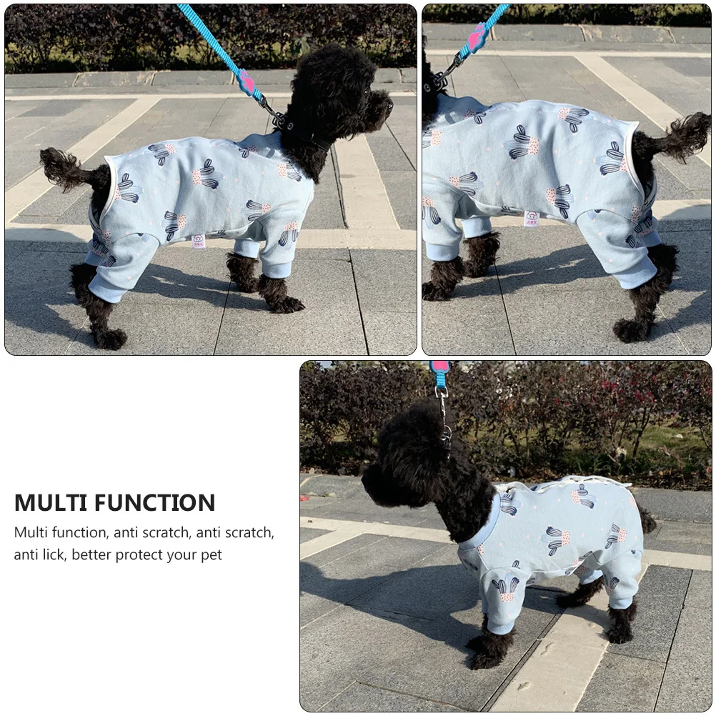 

Puppy Sterilization Costume Dog Care Clothes Breathable Cotton Professional Alternative to Cone Safe Wound Healing Post