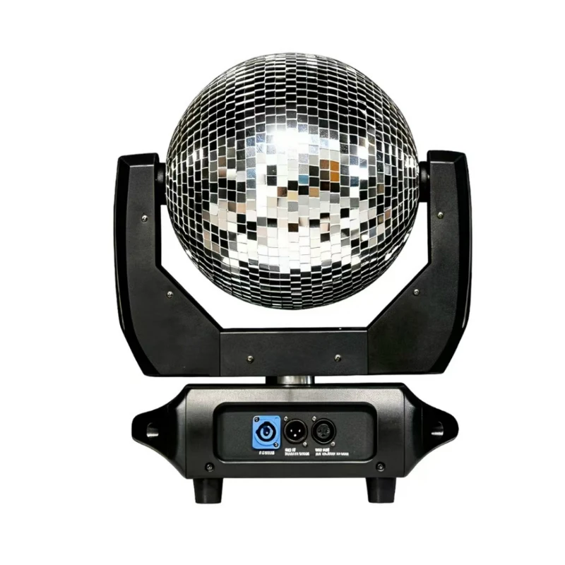 LED Moving Head Mirror Ball Light 120W DMX512  540°Pan 180°Tilt Rotating Disco Ball Stage Light for Party Bar Club Wedding Show