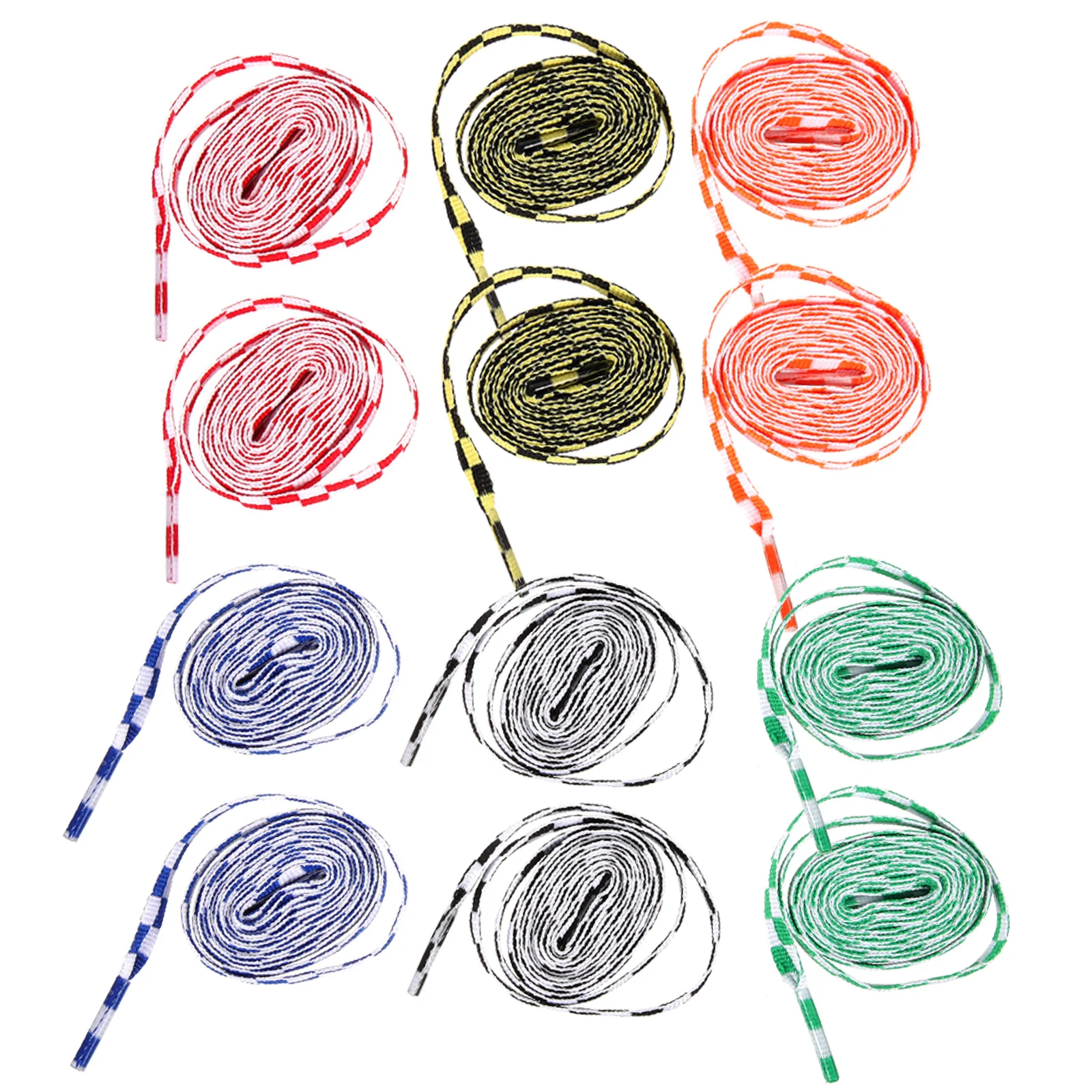 

12Pairs Colorful Shoe Laces Flat Strong Polyester Shoelaces for Men Women Sneakers Lightweight Portable Shoe Accessories