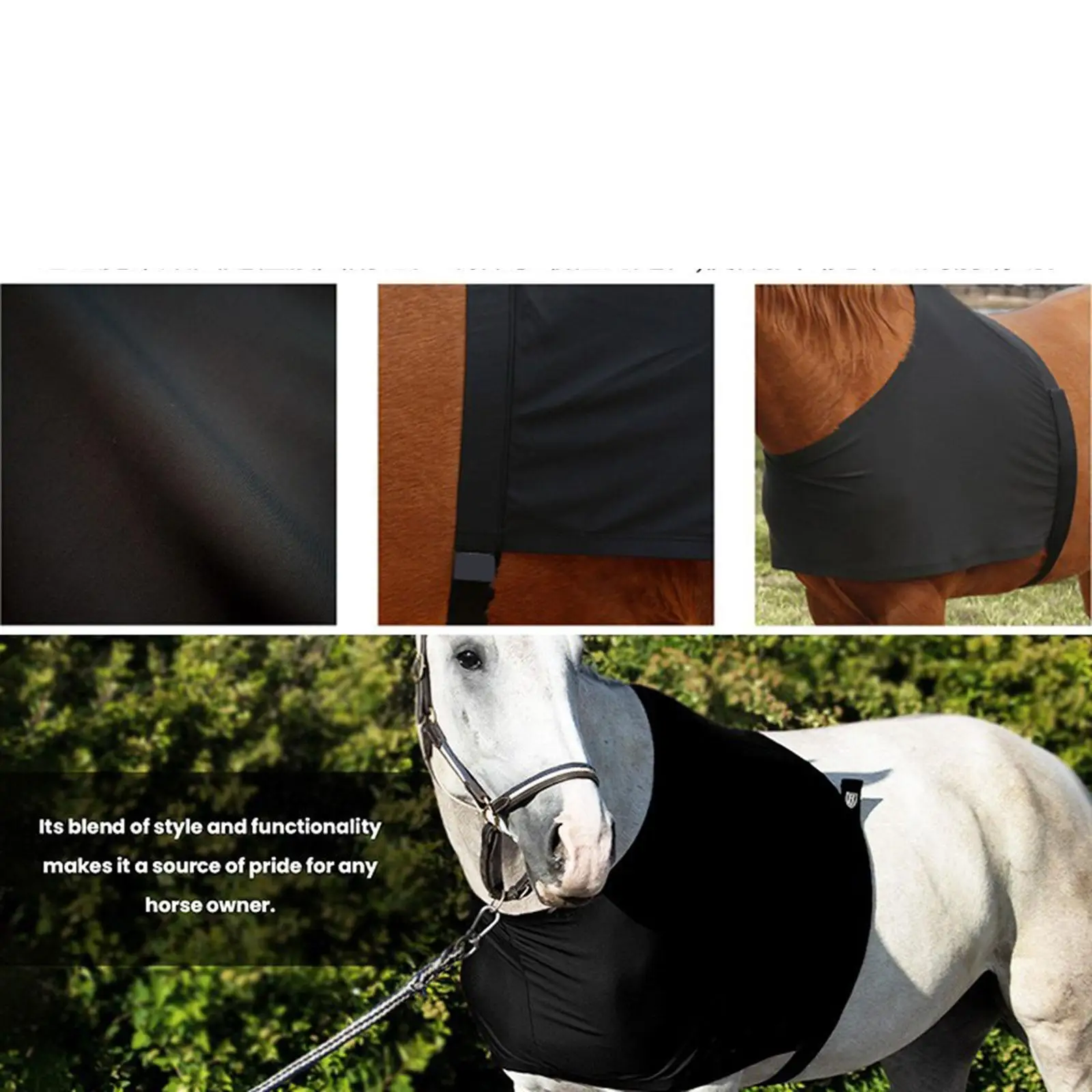 

Horse Shoulder Guard Practical Fitting Easy to Install Reusable Anti Rub Bib