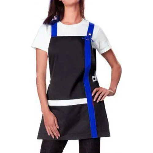 Medusa Forma Bib Apron Chef Barista Cook Barber Tattoo Waiter Apron Saks Blue