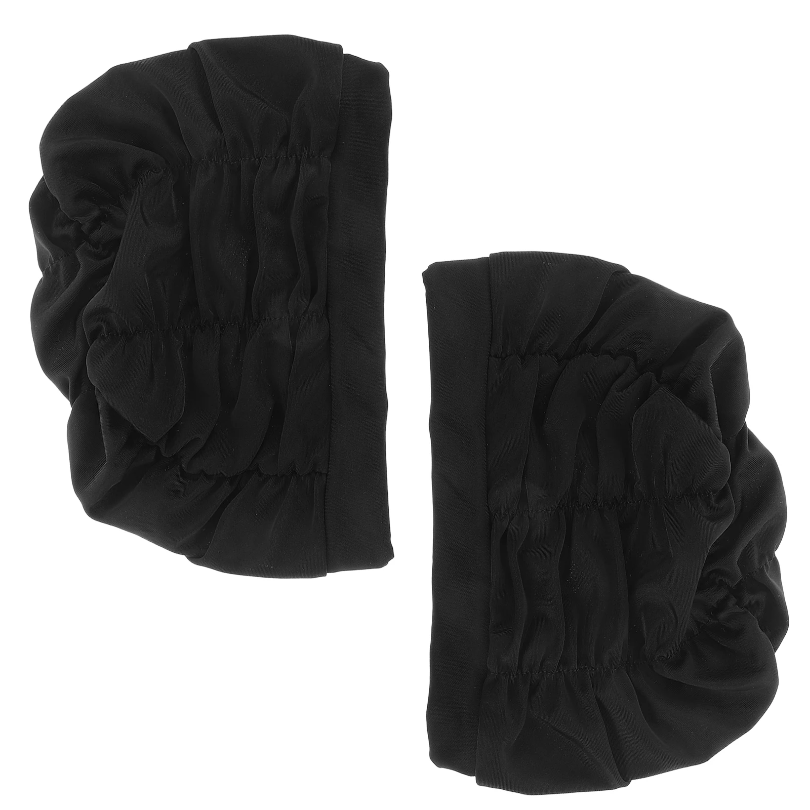 

2 Pcs Swimming Cap Has Large Hair for Braids Women Hat Nylon Pool Man Protection Caps
