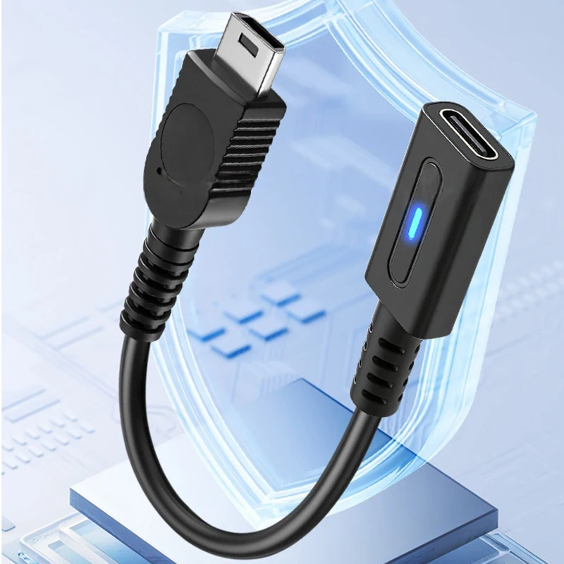 PD Typ-C Ladekabel für GBM-Controller Ladeadapter für 45W USB-C LED Konvertierungskabel für GameBoy-Konsole GBM-Stromkabel