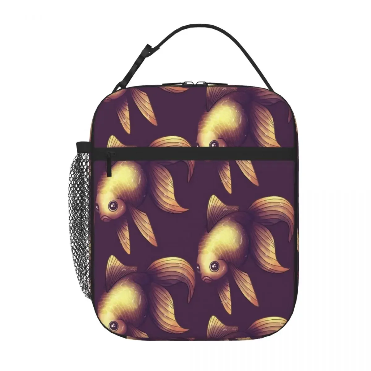 Fantail In Purple Lunch Tote Picnic Kid'S Lunch Box Insulated Lunch Bag