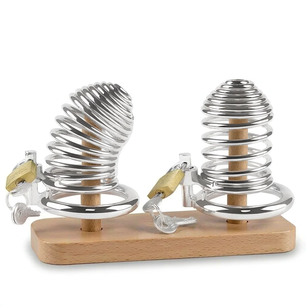New Male Chastity Cock Cage Penis Lock Cock Ring Chastity Device Slave Bondage BDSM Husband Loyalty Sex Toys for Men
