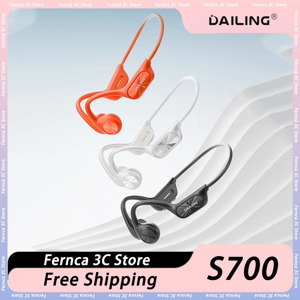 

DaiLing S800 Bluetooth Earphones Bone Conduction Long Battery Life IPX8 Waterproof Earphone Magnetic Charging Sports Earbuds