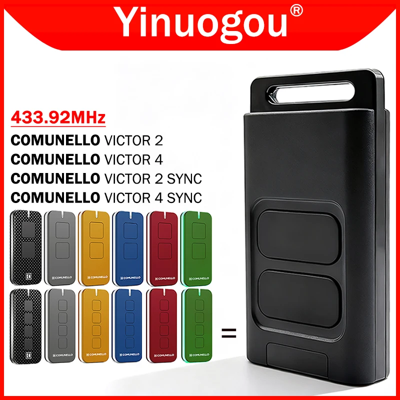 

COMUNELLO VICTOR 2 4 SYNC Пульт дистанционного управления для гаражных ворот / ворот 433 МГц 433,92 МГц с подвижным кодом