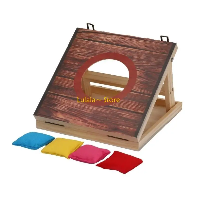 Conjunto tabuleiro para jogos arremesso ao ar livre Y4QA com sacos feijão para reuniões no quintal