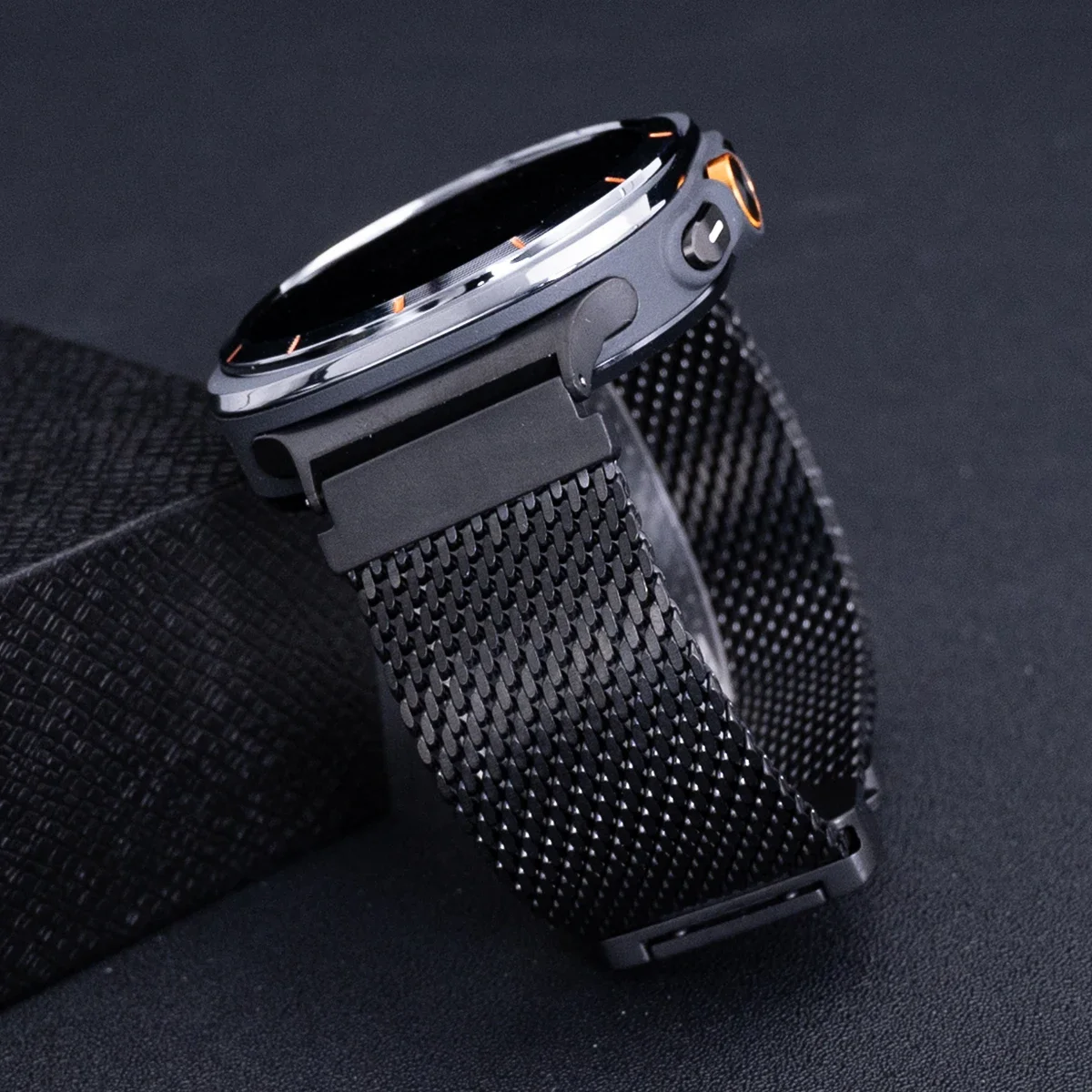 Reines Titan Milanese Offizielles Armband für Samsung Galaxy Watch Ultra/Ultra2 47mm Titanband für Galaxy Watch 7 Ultra Armband – Detail 6