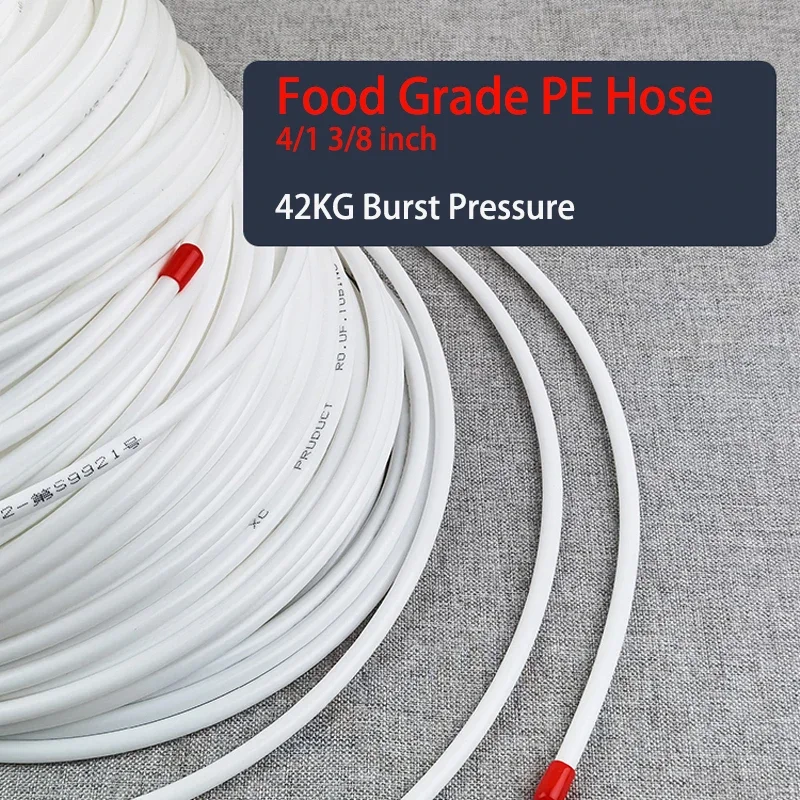 1 Meter RO Water 1/4  3/8  Inch OD PE Hose Tubing White Flexible Pipe Tube For Reverse Osmosis Aquarium Filter System