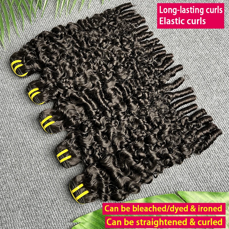 

Необработанные бирманские кудрявые волосы Ocean Spirals, натуральные кудрявые пучки Pix Curly, необработанные человеческие волосы для наращивания, вьетнамские волосы