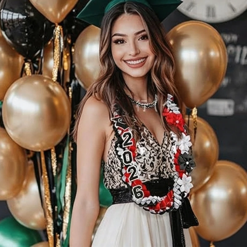 Academic Achievement Braided Cord 2026 Graduation Lei Tassels Design Multiple School Color Photo Props