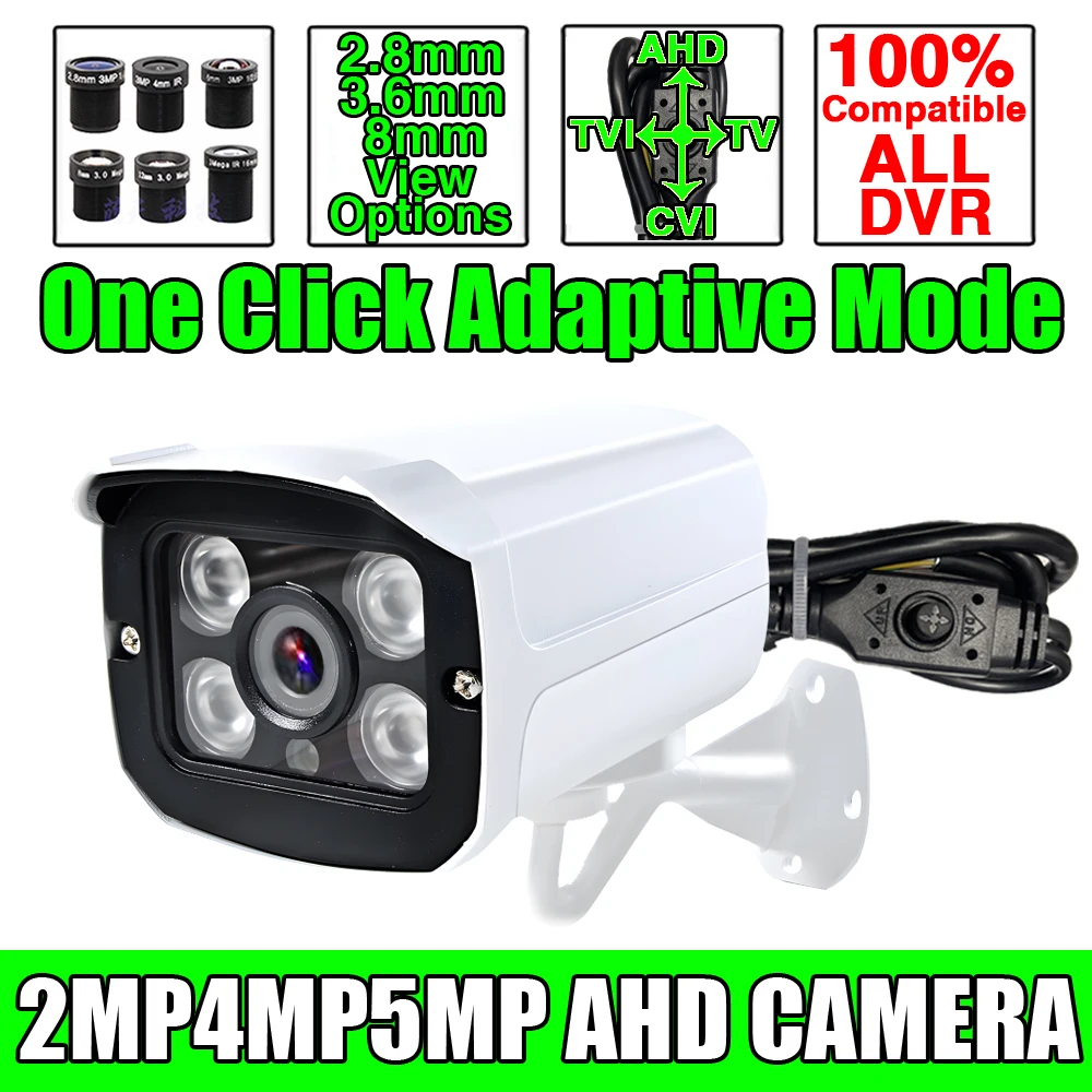 1080P Full Color AHD Security Camera - Auto Luminous LED, HD CCTV Outdoor Waterproof, Ultimate Night Vision Surveillance System
