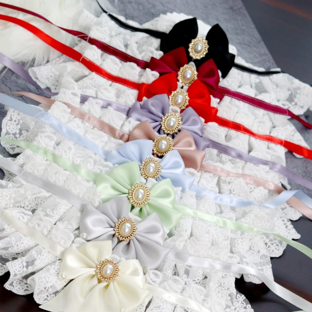 ربطة عنق من الدانتيل والقوس منشفة للحيوانات الأليفة ، لطيفة ، مريلة كلب وقطة ، زي فيفا-11.8in ، 8in ، 9 in ، 8in ، 8in ، 1: بيع بالجملة