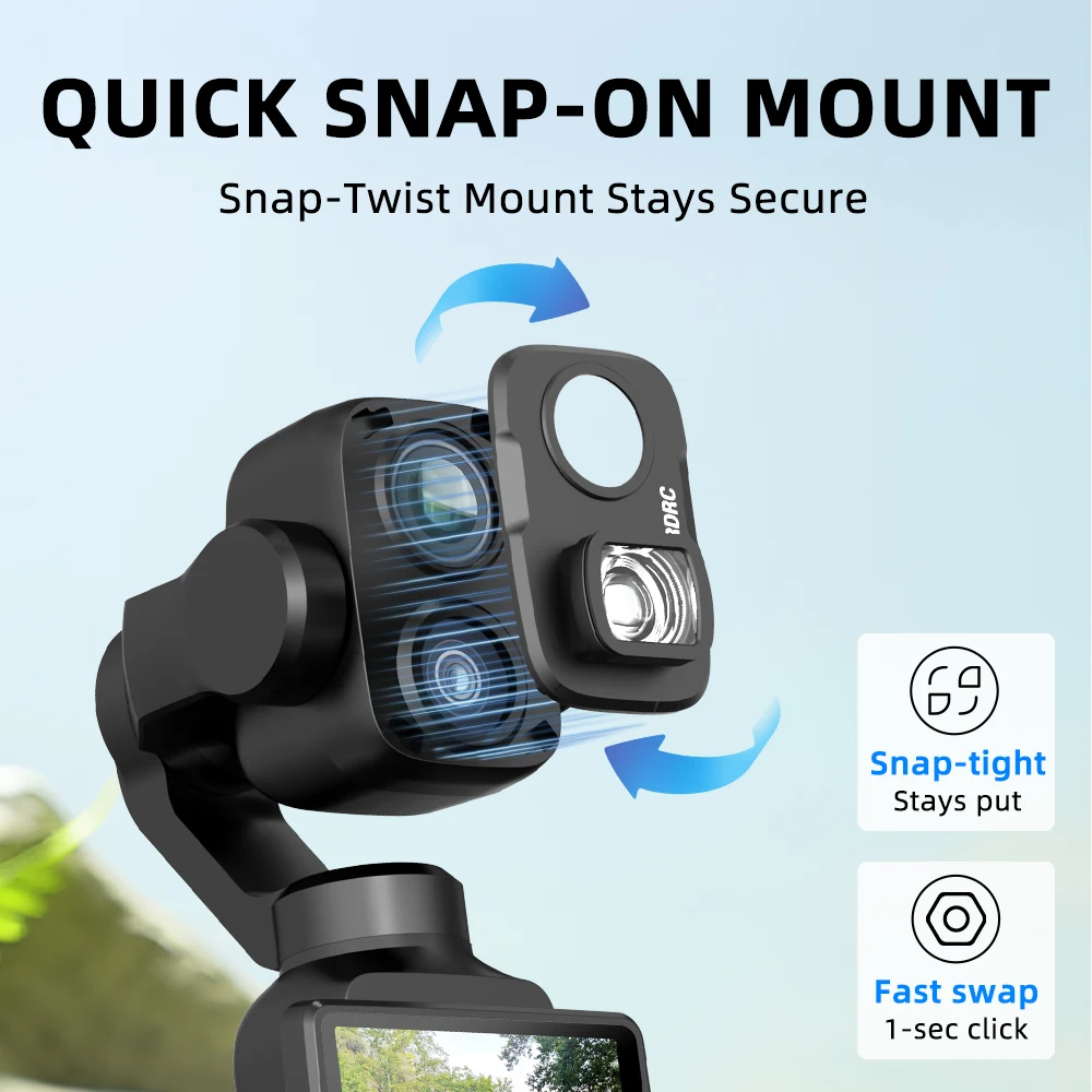 Wide angle lens is suitable for DJI Pocket 4Pro