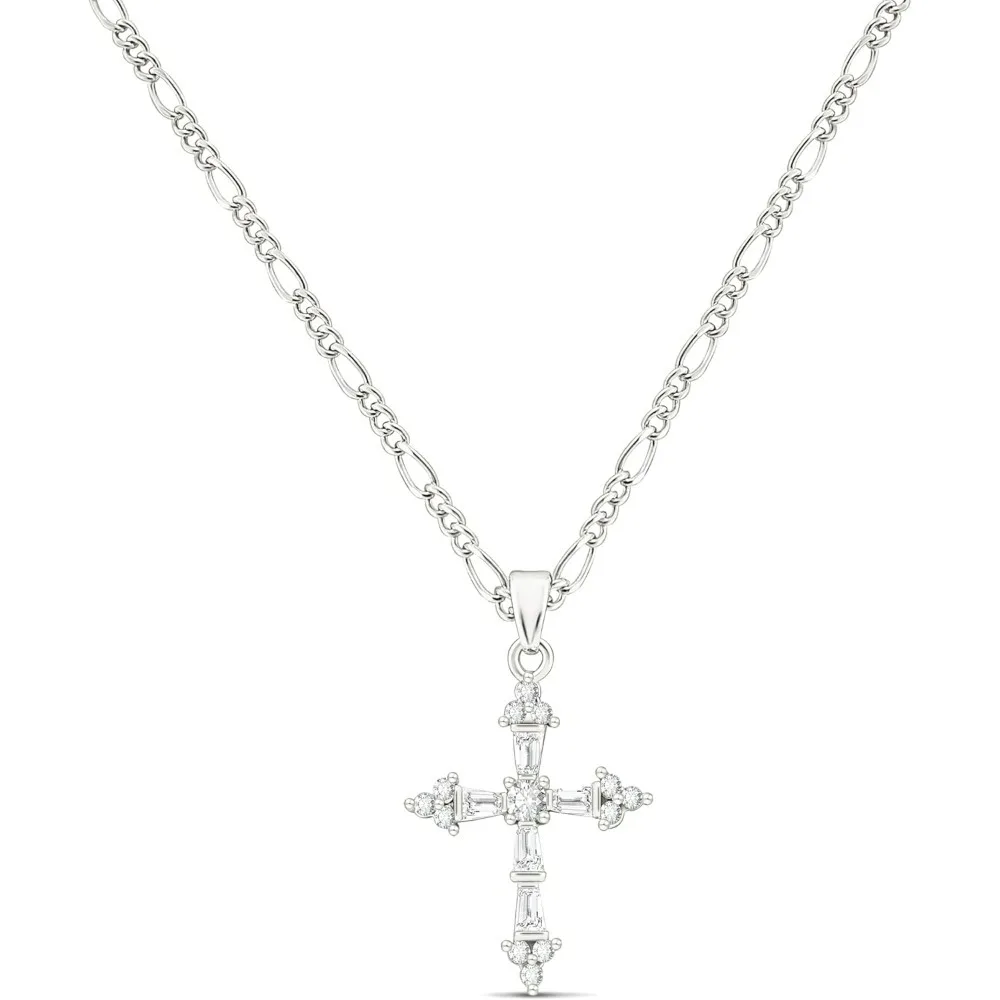 

Cross Necklace for Women,Double Cross Necklace Gold Plated Cross Pendant Necklace Dainty Gold Cross Necklaces for Women Tren
