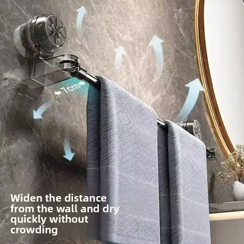 

Расширяемый держатель для коврика для ванной без сверления, настенный держатель для хранения, вешалка для полотенец на присоске из нержавеющей стали, кухня, ванная комната