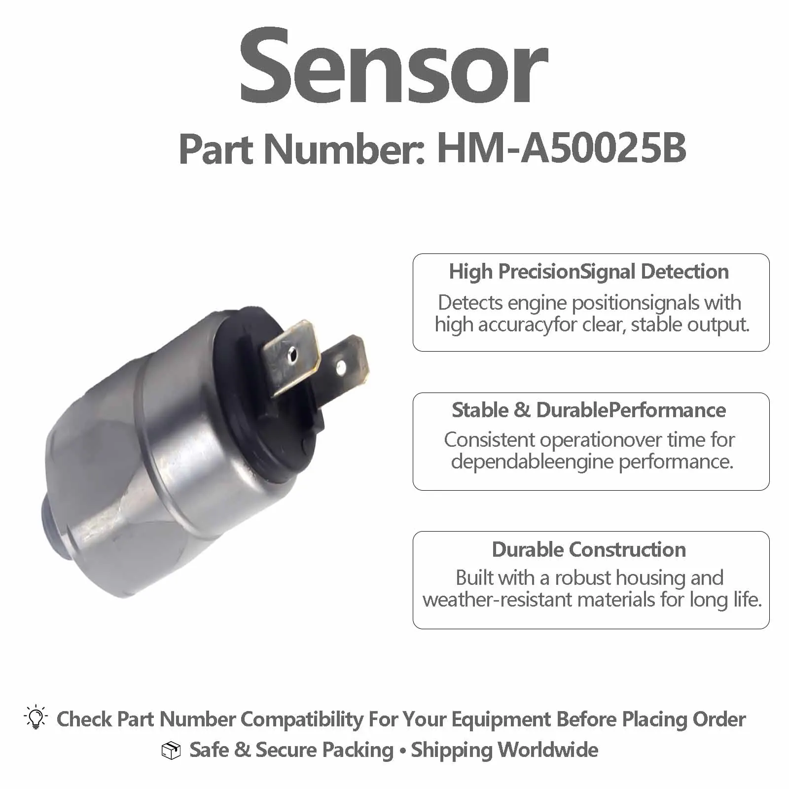 Oil Pressure Sensor HM-A50025B 660404 For Jiahe 90 Crawler Excavators