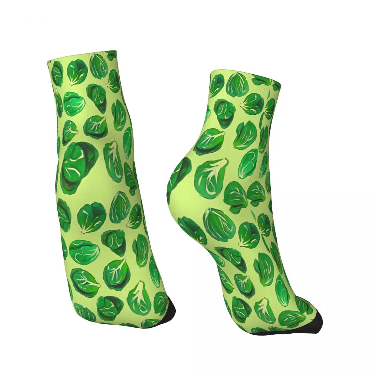 Brussel Sprouts Pattern Veggie Lover Pop Art Ankle Socks Male Mens Women Spring Stockings Hip Hop