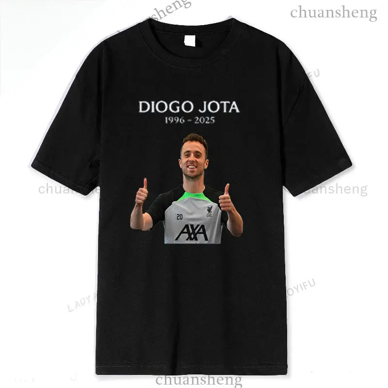 Diogo Jota Camisetas 1996-2025 Camiseta estampada clásica unisex Top Never Walk Alone Camisetas Ropa de verano