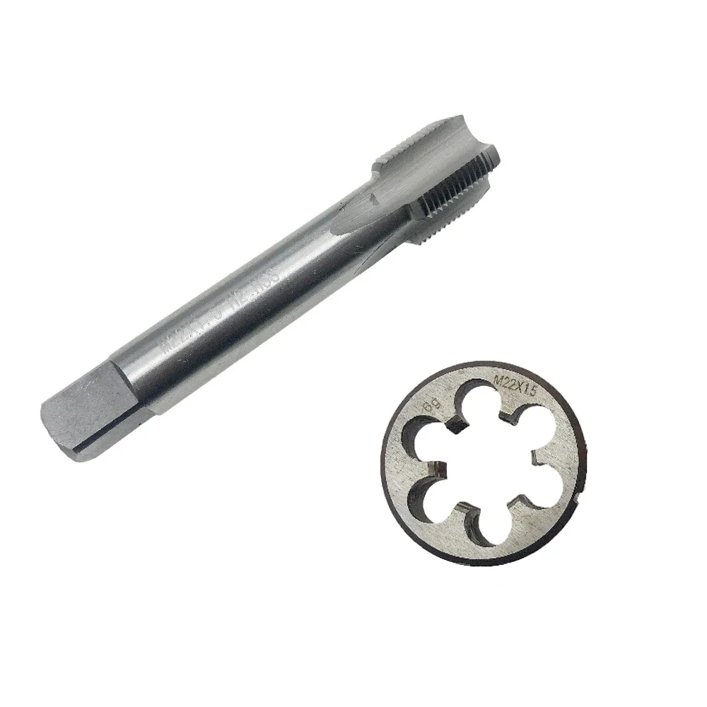 Imagem -03 - Tap And Die Grupo Rosca rh à Direita Ferramenta de Rosqueamento Hss Ferramentas Manuais M22 x 1.5