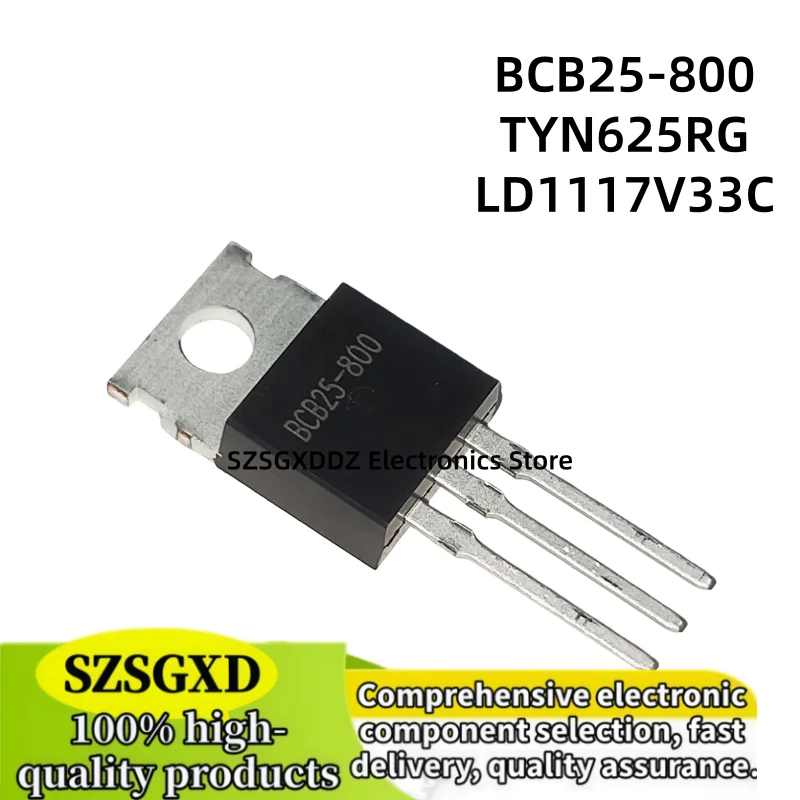 10-20 unids/lote 100% new quality BCB25-800 LD1117V33C LD33CV TYN625RG TYN625 TO-220-3