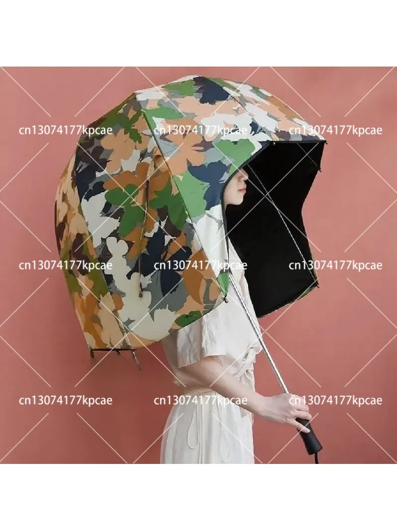 Helmet Umbrella Premium Sense Umbrella Sun Protection Outdoor Weather and Rain Parasol