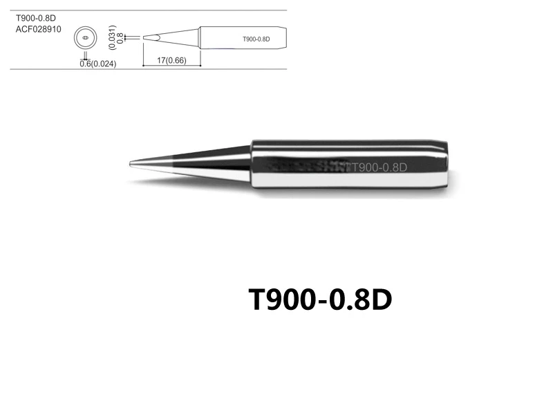 Pointes à souder originales de la série ATTEN 900M-T, remplacement du fer à souder 936, haute qualité, T900-0.8D, 1.2D, 1.6D, 2.4D, 3.2D, 1P