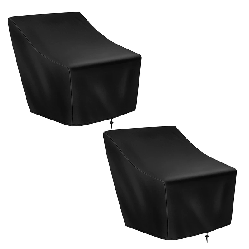 Terrassen stuhl bezüge, 2er Pack wasserdichte Outdoor Lounge Deep Seat Möbel bezug, Single Garden Sofa Stuhl bezug 27x31x40in