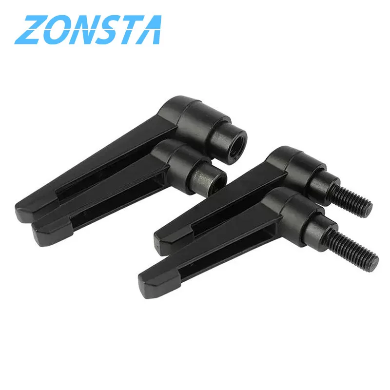 1pcs Alloy Steel Clamping Lever Machinery Adjustable Handle Locking External Male Thread Knob M4 M5 M6 M8 M10 M12 M16