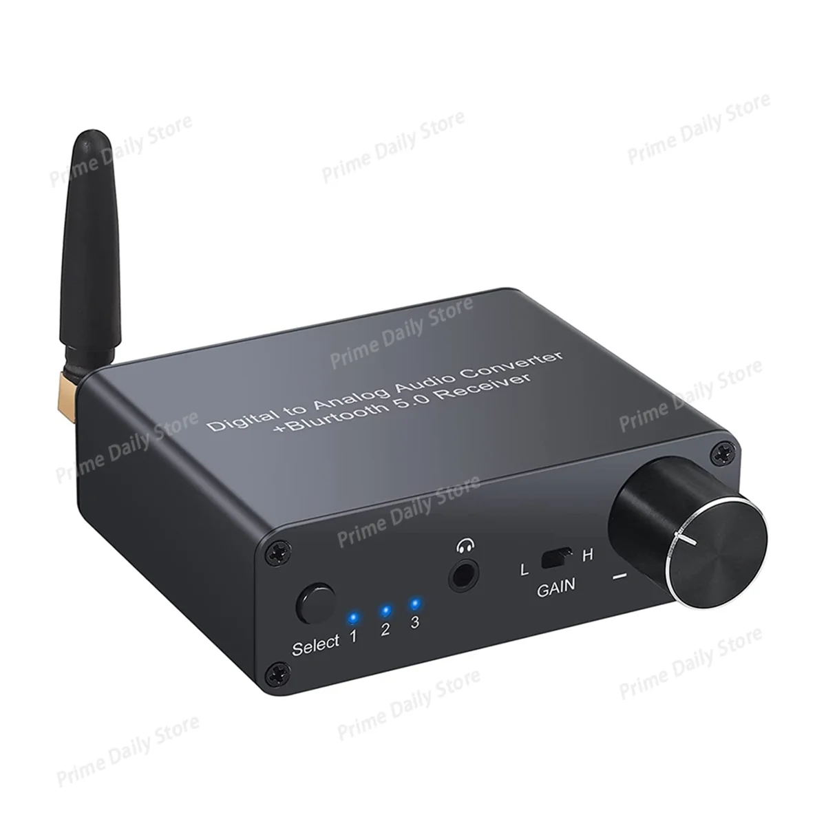 Digital to Analog Converter, Optical Coaxial to Analog RCA 3.5mm Amplifier Bluetooth 5.0 DAC