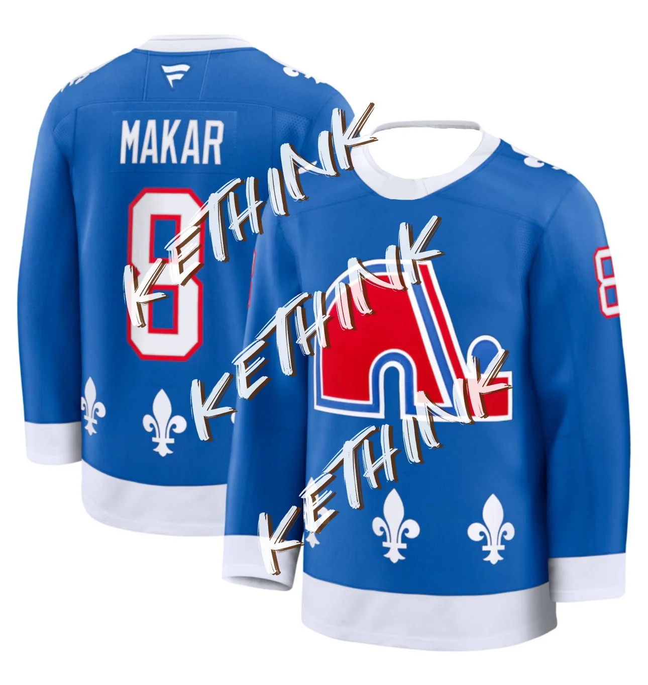 ملابس رجالية ربيع الخريف الأزرق كيبيك كم طويل تي شيرت الرجال عادية مستديرة الرقبة مطبوعة بلوزات مرنة مناسبة الرياضة عادية #1