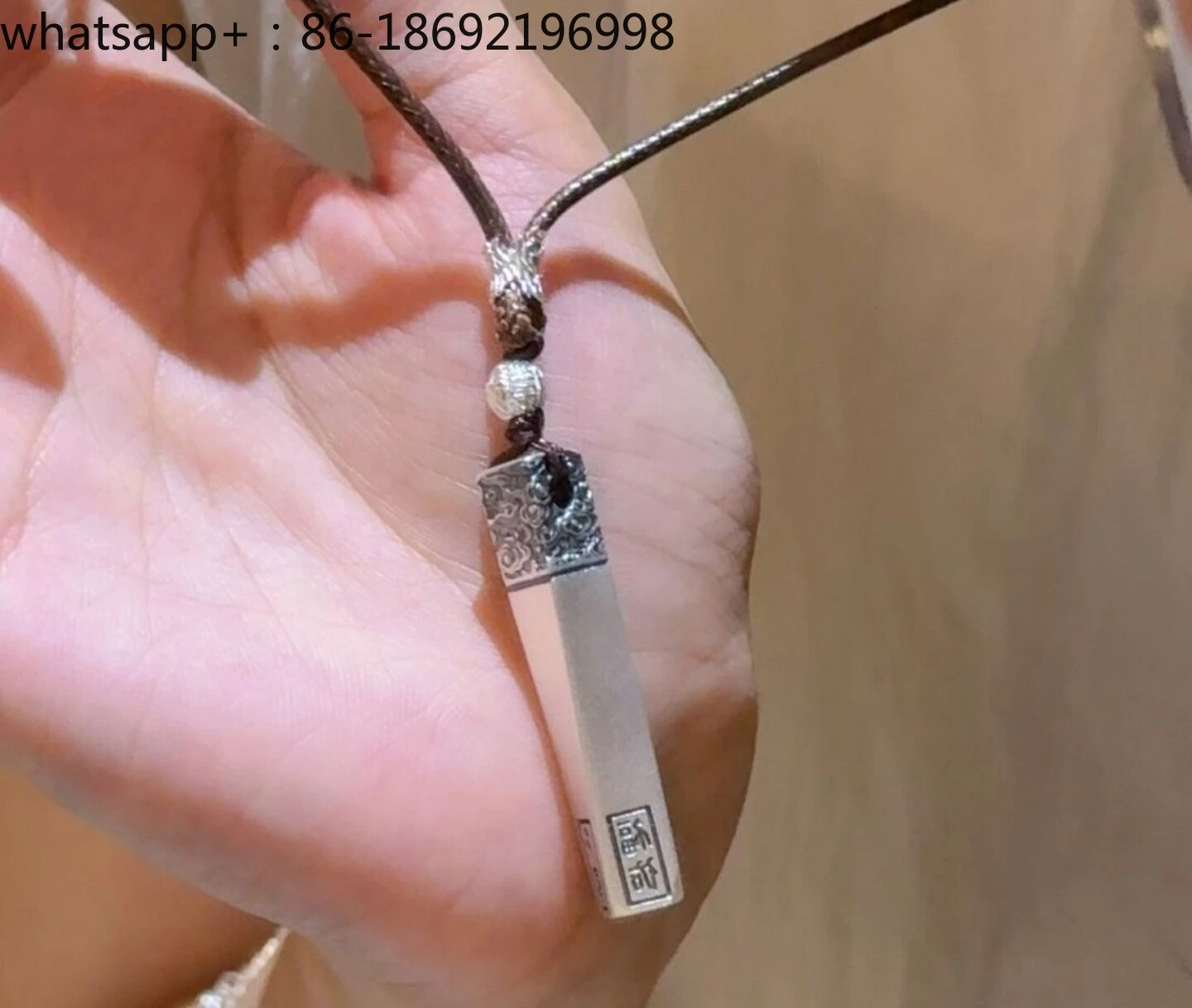 Pure Silver 9999 Ancient Law Auspicious Clouds Turn The World Around Pendant Sterling Silver Solid Men's and Women's Necklace